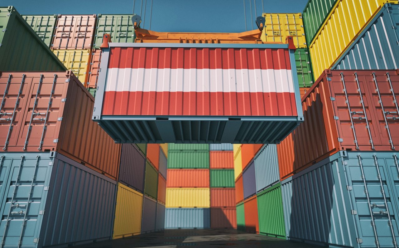 container-terminal-shipping-container-with-austria-flag-
